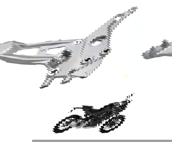 Suporte Pedaleira Direito Bmw F 900 R 22-24 Original Prateado