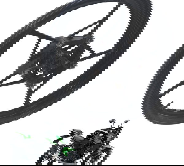 Roda Dianteira C/avaria Kawasaki Z 400 19-23 Original Preto