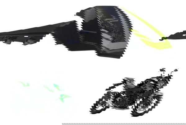 Carenagem Lateral Direita Tanque Kawasaki Z 400 19-23 Origi Preto