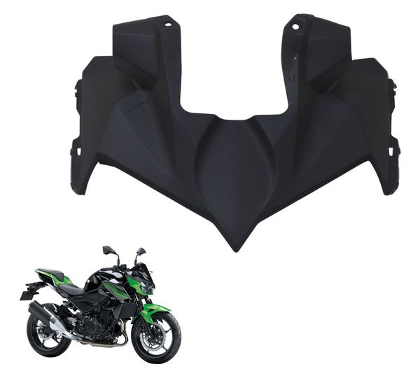 Carenagem Frontal Farol C/ Avaria Kawasaki Z 400 19-23 Origi Preto