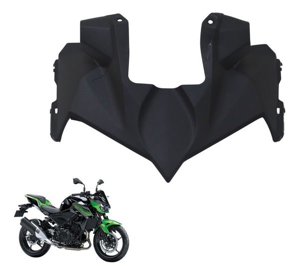 Carenagem Frontal Farol C/ Avaria Kawasaki Z 400 19-23 Origi Preto