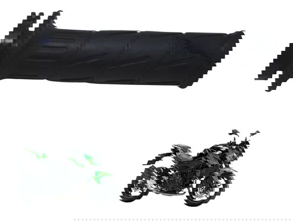 Manopla Direita Acelerador C/deta Kawasaki Z 400 19-23 Origi Preto