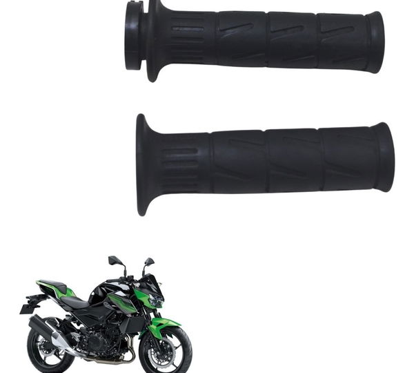 Par Manopla Kawasaki Z 400 19-23 Original Preto