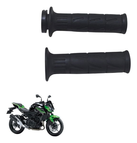 Par Manopla Kawasaki Z 400 19-23 Original Preto