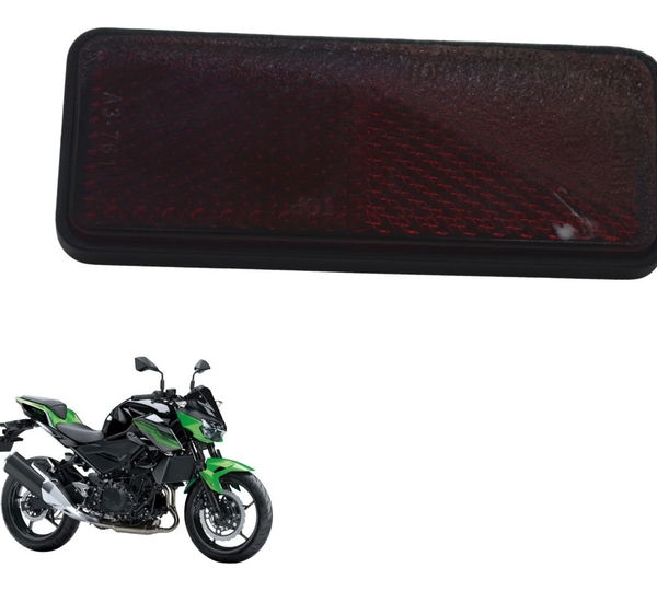 Refletor Olho De Gato C/detal Kawasaki Z 400 19-23 Original