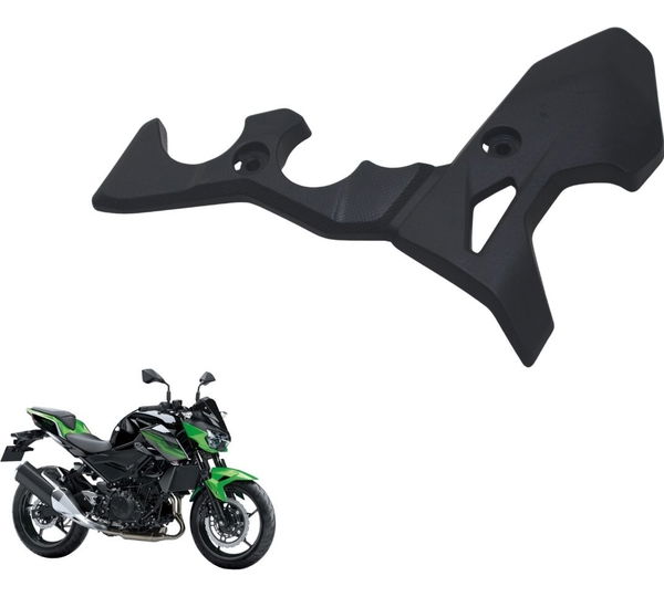 Acabamento Suporte Pedaleira Diant Dir Kawasaki Z 400 19-23 Preto