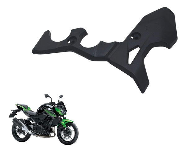 Acabamento Suporte Pedaleira Diant Dir Kawasaki Z 400 19-23 Preto