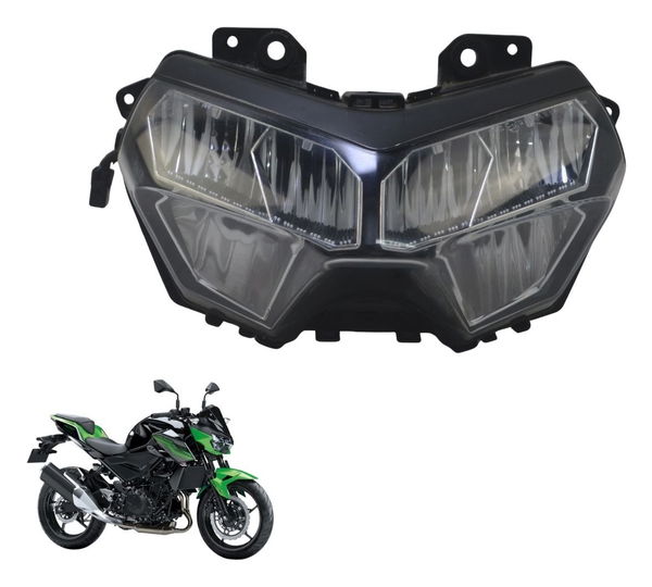 Farol Bloco Óptico Kawasaki Z 400 19-23 Original Ambos Lados