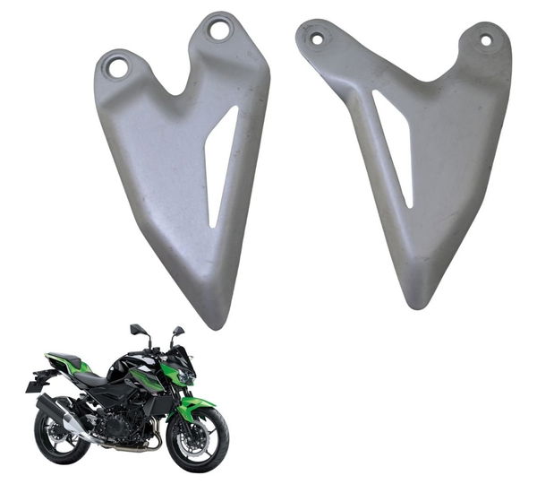 Par Protetor Pedaleira Kawasaki Z 400 19-23 Original