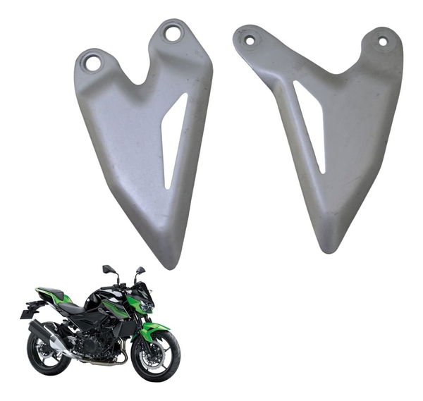 Par Protetor Pedaleira Kawasaki Z 400 19-23 Original
