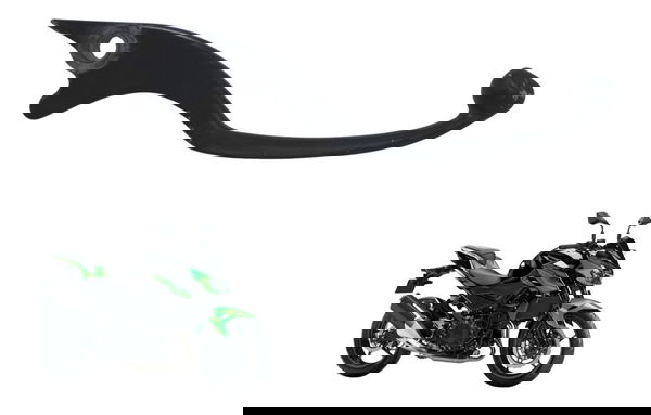 Manete Freio C/ Avaria Kawasaki Z 400 19-23 Original Preto