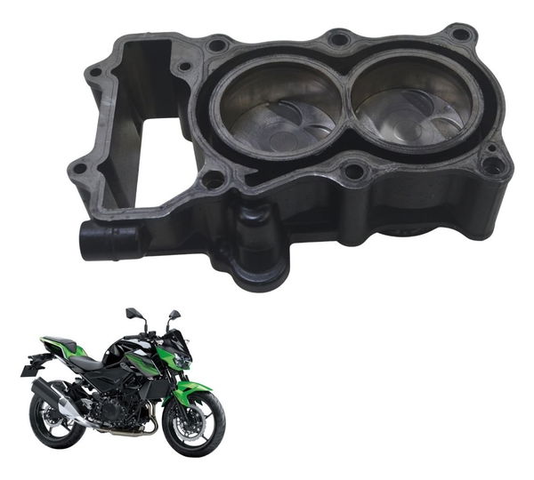 Cilindro Pistão E Anéis Kawasaki Z 400 19-23 Original