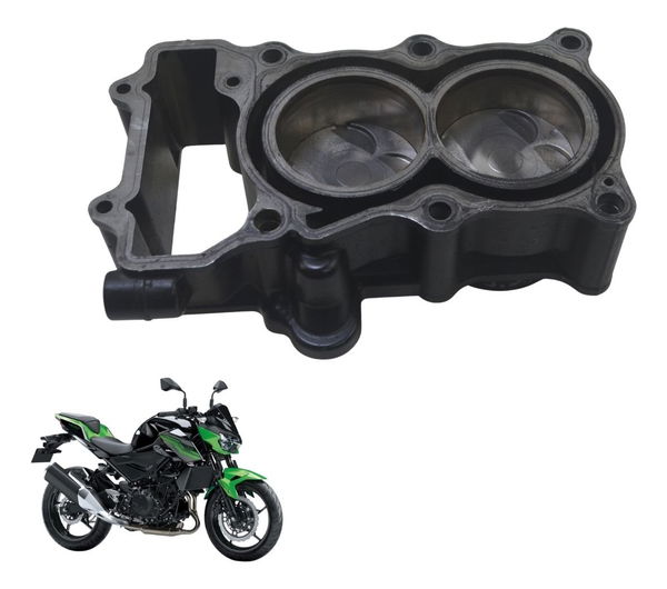 Cilindro Pistão E Anéis Kawasaki Z 400 19-23 Original