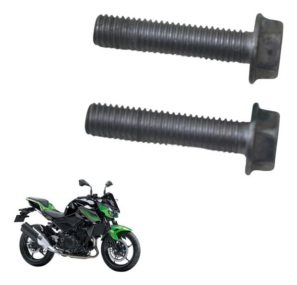 Par Parafuso Pinça Freio Dianteira Kawasaki Z 400 19-23 Orig