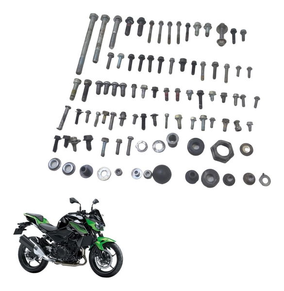 Kit Parafuso Diversos Kawasaki Z 400 19-23 Original