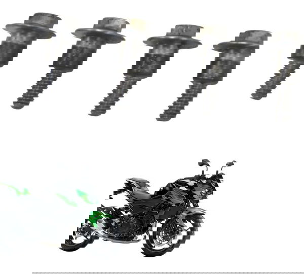 Jogo Parafuso Tampa Cabeçote Kawasaki Z 400 19-23 Original