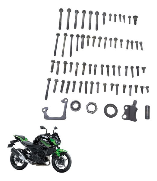Kit Parafuso Motor Kawasaki Z 400 19-23 Original