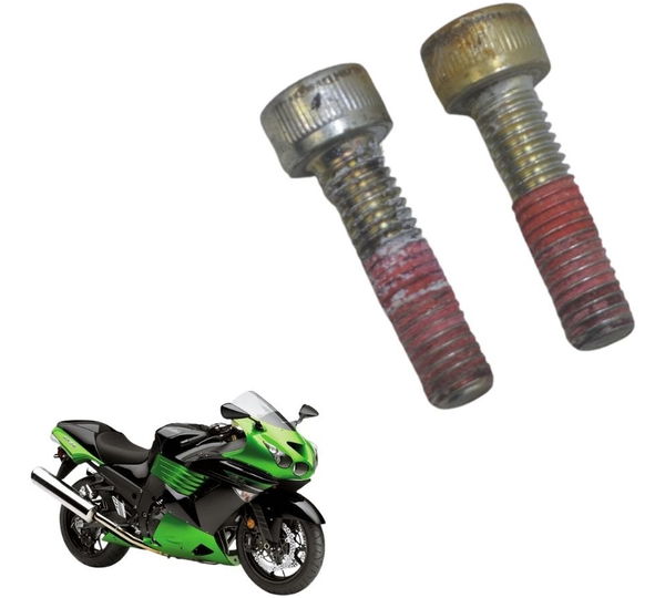 Par Parafuso Peso Guidão Kawasaki Ninja Zx 14r 10-13 Origi