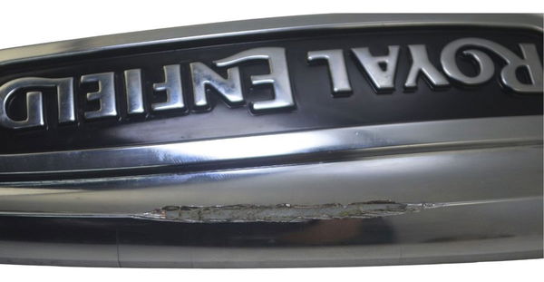 Emblema Tanque Royal Enfield Meteor 350 22-25 Original Prateado