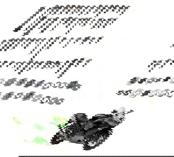 Kit Parafuso Diversos Kawasaki Ninja Zx 14r 10-13 Original