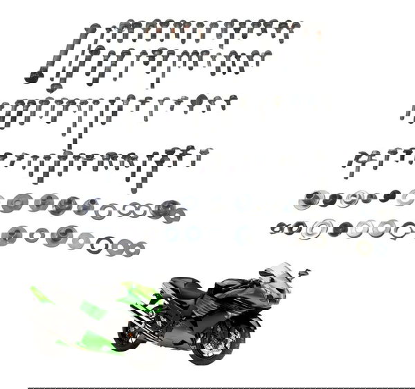 Kit Parafuso Diversos Kawasaki Ninja Zx 14r 10-13 Original