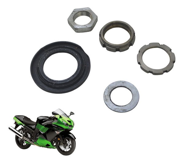 Kit Porca Mesa Inferior Kawasaki Ninja Zx 14r 10-13 Original