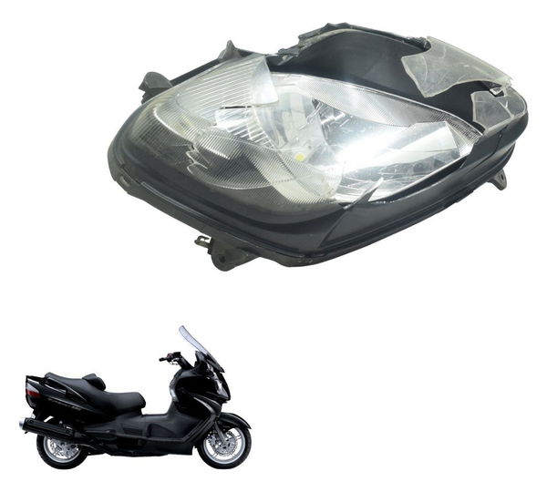 Farol Dir C/avaria Suzuki Burgman 650 07-15 Original Direito/passageiro