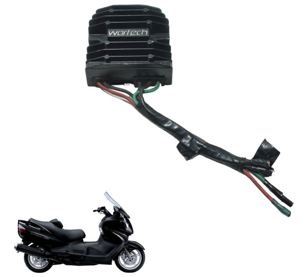 Retificador Carga Paralelo S/plug Suzuki Burgman 650 07-15 12v