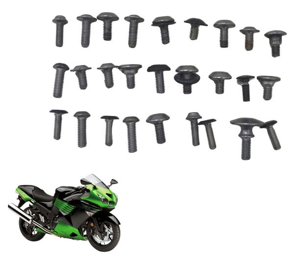 Kit Parafuso Carenagem Diversos Kawasaki Ninja Zx 14r 10-13