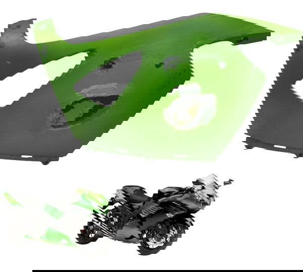 Carenagem Inferior Dir C/ Avaria Kawasaki Ninja Zx 14r 10-13