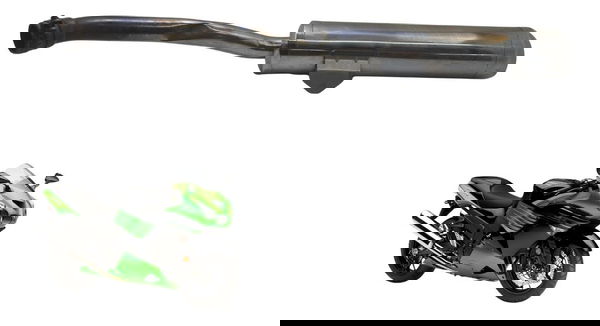 Ponteira Escape Esq C/ Avaria Kawasaki Ninja Zx 14r 10-13