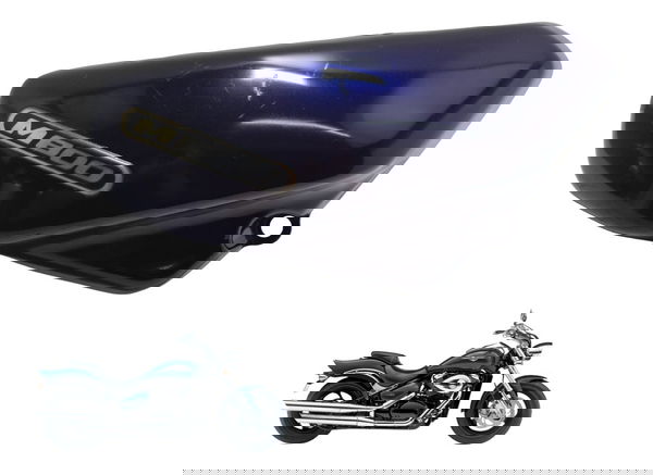 Carenagem Lateral Direita Suzuki Boulevard M 800 05-08 Orig Azul-escuro