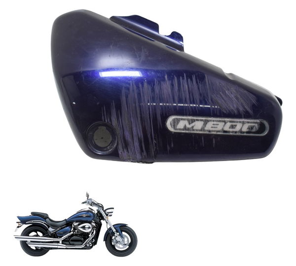 Carenagem Lateral Esq C/ava Suzuki Boulevard M 800 05-08 Org Azul-escuro