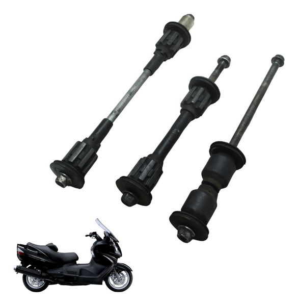 Jogo Coxim Fixação Motor Suzuki Burgman 650 07-15 Original