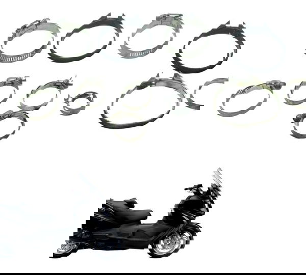 Kit Abraçadeiras Diversas Suzuki Burgman 650 07-15 Original