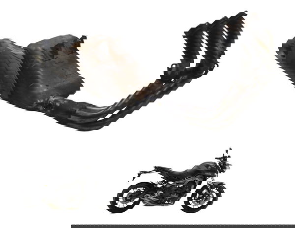 Curva Escape Completa C/avaria Yamaha Mt 09 15-18 Original