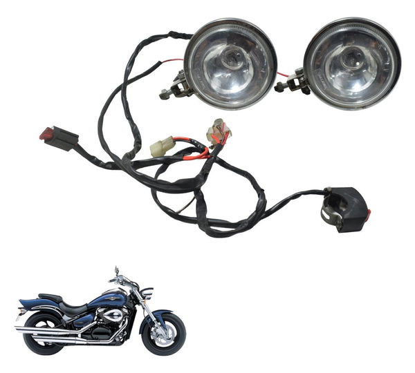 Par Farol Auxiliar Dalavas Suzuki Boulevard M 800 05-08 Ambos Lados