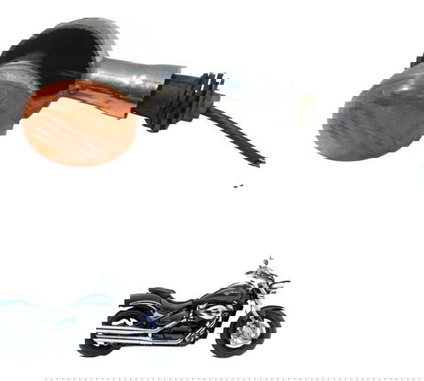 Pisca Traseiro C/detalhes Suzuki Boulevard M 800 05-08 Orig Laranja