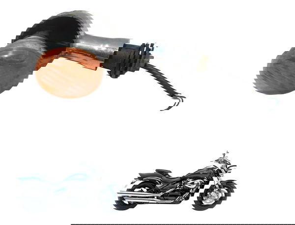 Pisca Traseiro C/detalhes Suzuki Boulevard M 800 05-08 Orig Laranja