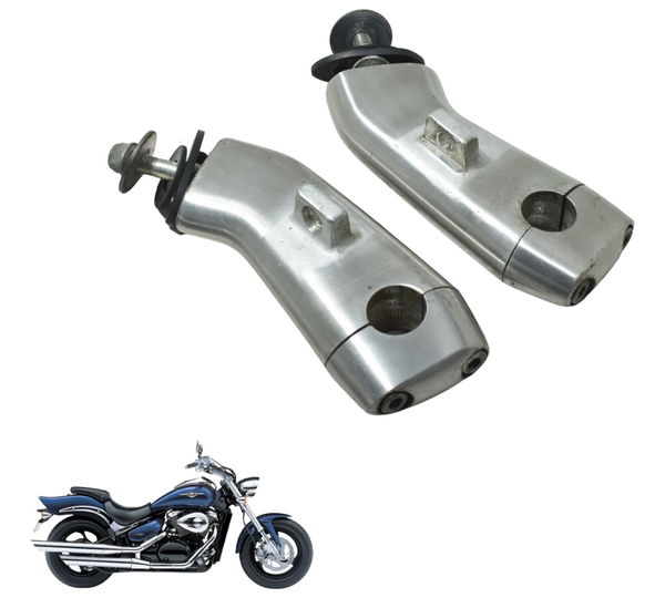 Par Riser Guidão Suzuki Boulevard M 800 05-08 Original Prateado