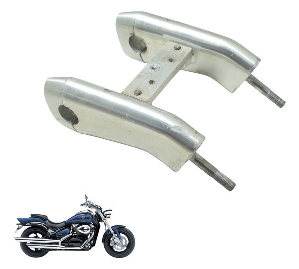 Riser Guidão Suzuki Boulevard M 800 05-08 Original Prateado