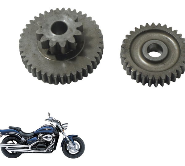 Par Engrenagem Redução Partida Suzuki Boulevard M 800 05-08