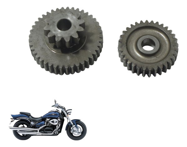 Par Engrenagem Redução Partida Suzuki Boulevard M 800 05-08