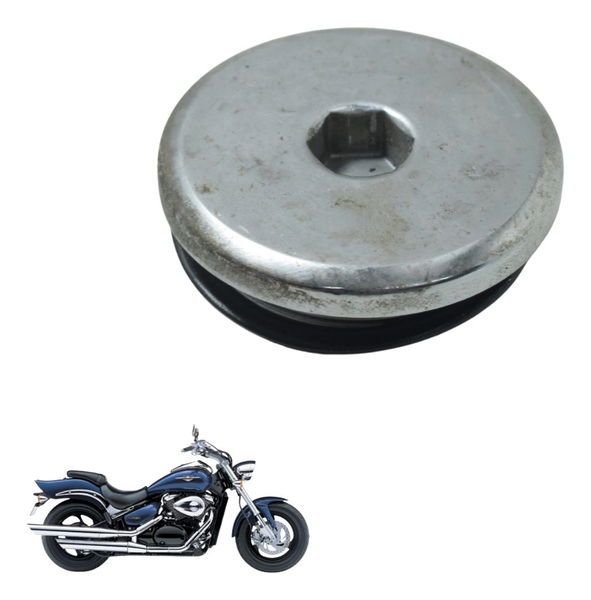 Acabamento Tampa Estator Suzuki Boulevard M 800 05-08 Orig Prateado