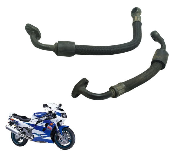 Par Mangueira Conexão Óleo Suzuki Gsx-r 1100 W 91-96 Orig