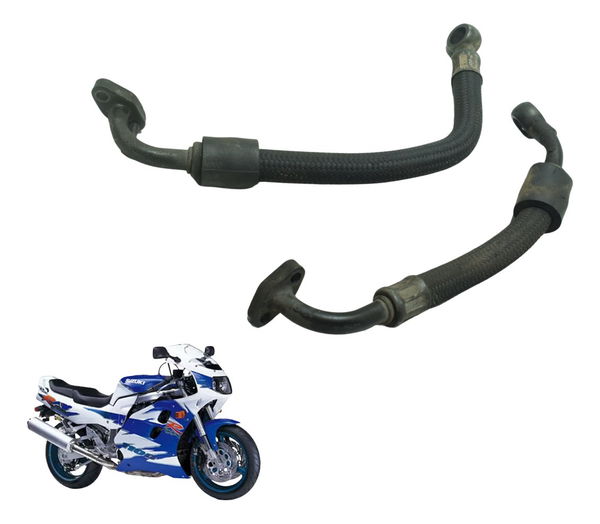 Par Mangueira Conexão Óleo Suzuki Gsx-r 1100 W 91-96 Orig