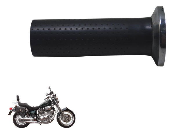 Manopla Esquerda C/detalhes Yamaha Xv Virago 750 94-98 Origi Preto