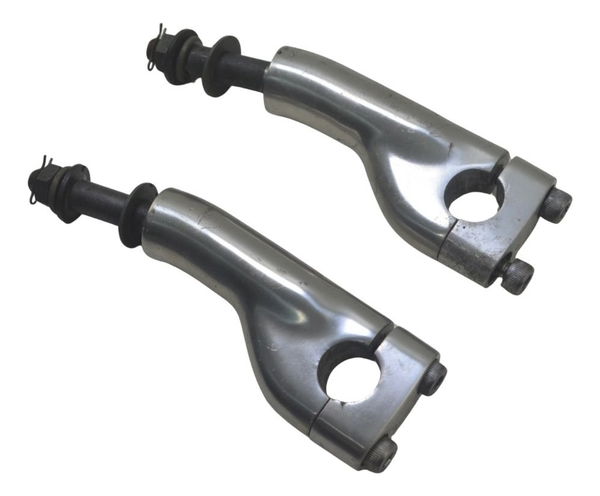 Par Riser Guidão Yamaha Xv Virago 750 94-98 Original Prateado