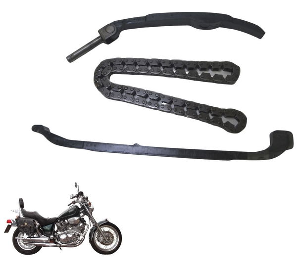 Kit Guia Tensor Corrente Comando Yamaha Xv Virago 750 94-98