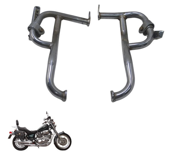 Par Protetor Motor C/detal Yamaha Xv Virago 750 94-98 Origi